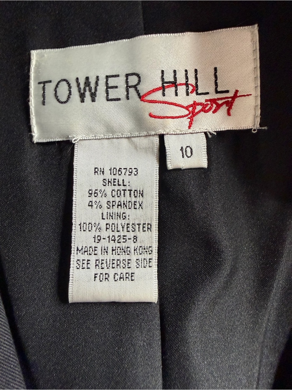 Tower Hill Sport Women’s Black Blazer Size 10 - Picture 11 of 11